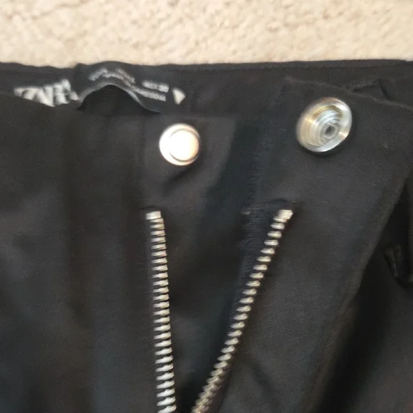 Zara Black Satin Cargo Pants - Picture 10 of 16